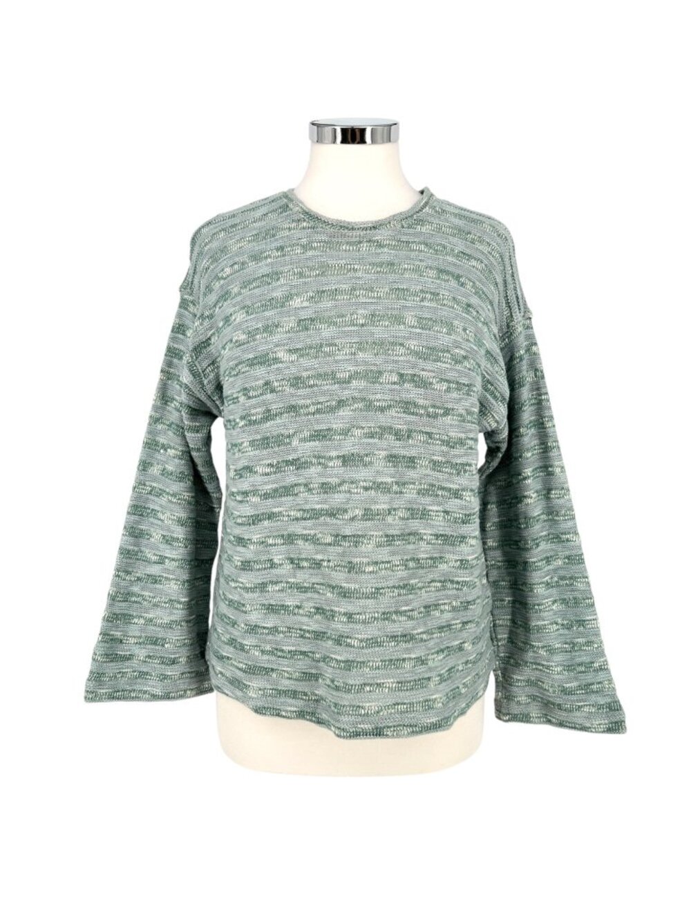 Madewell Blue Horizon Stripe Knit Sweater Wide Sleeve Size XS NWT